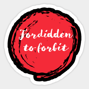 May68 FORBIDDEN Sticker